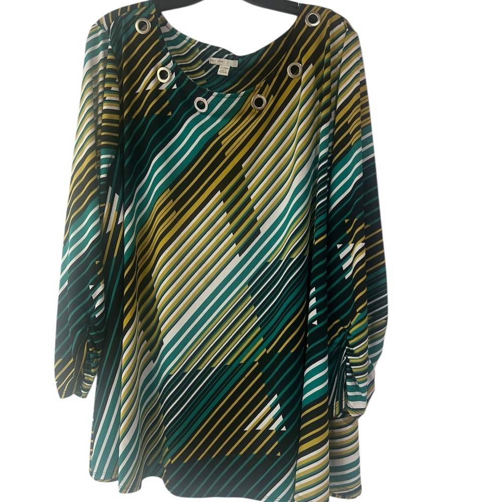 Pendleton Black and Green Graphic Tunic